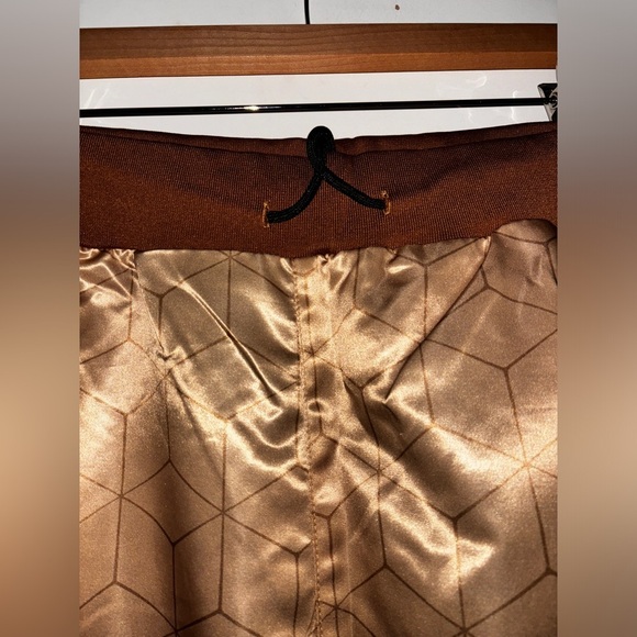 NEW ASAP Rocky Testing Music Men 3XL San Tan Cub Striped Satin Pants Hip Hop - Picture 5 of 10